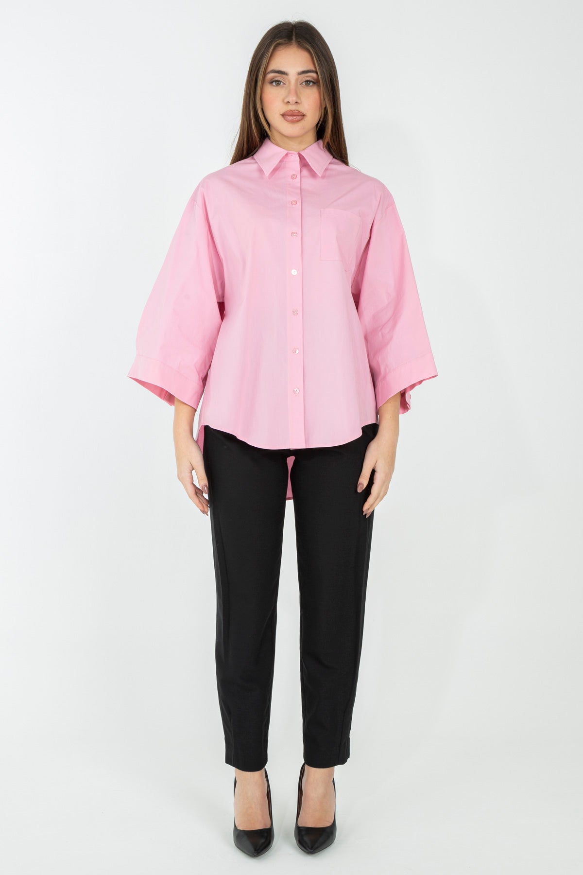Camicia a maniche ampie