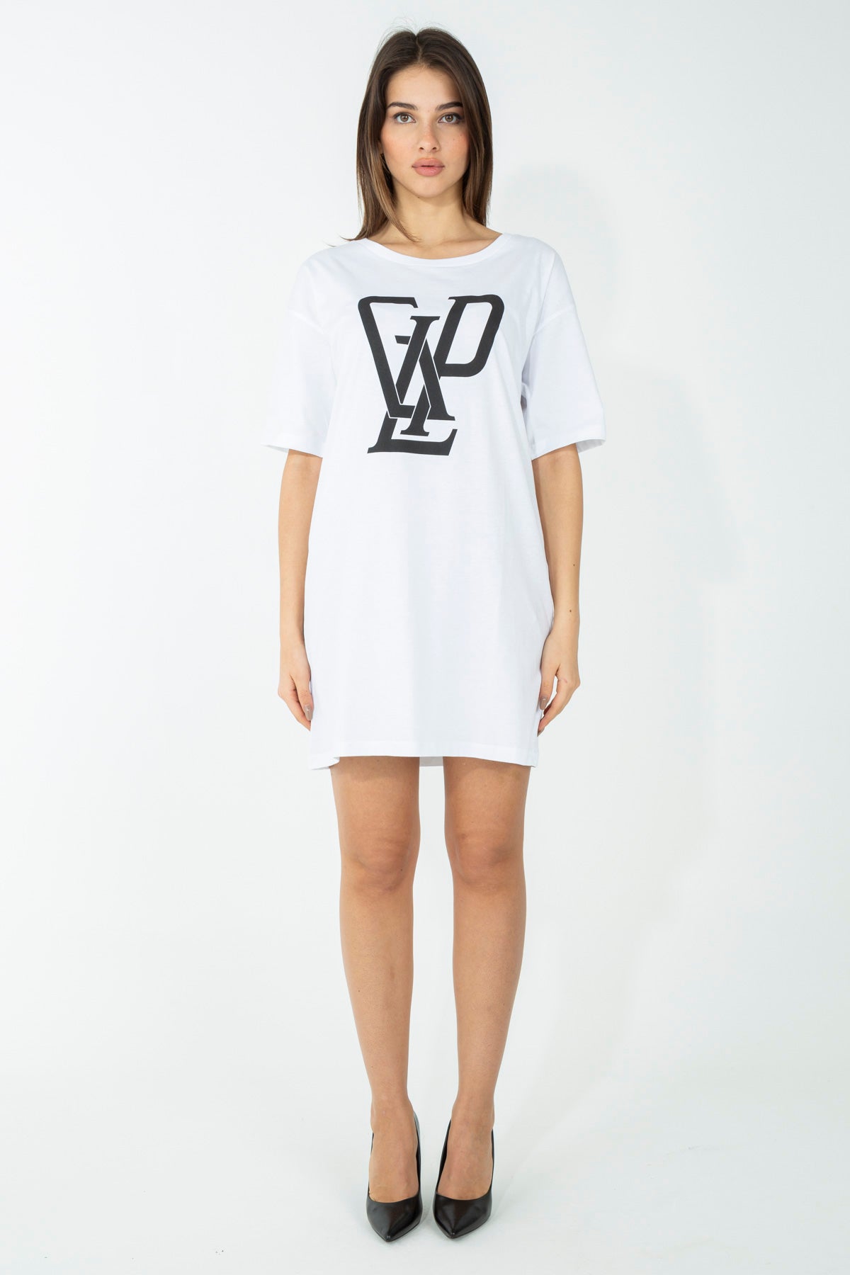 Abito t-shirt con stampa