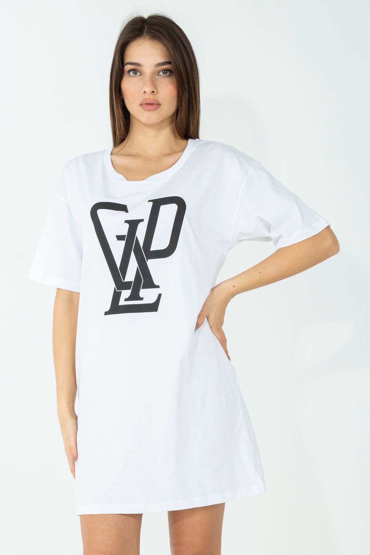 Abito t-shirt con stampa