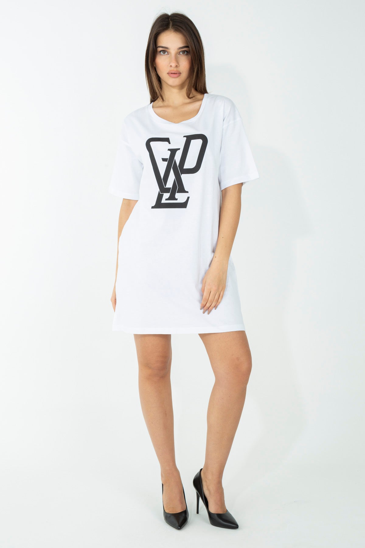 Abito t-shirt con stampa