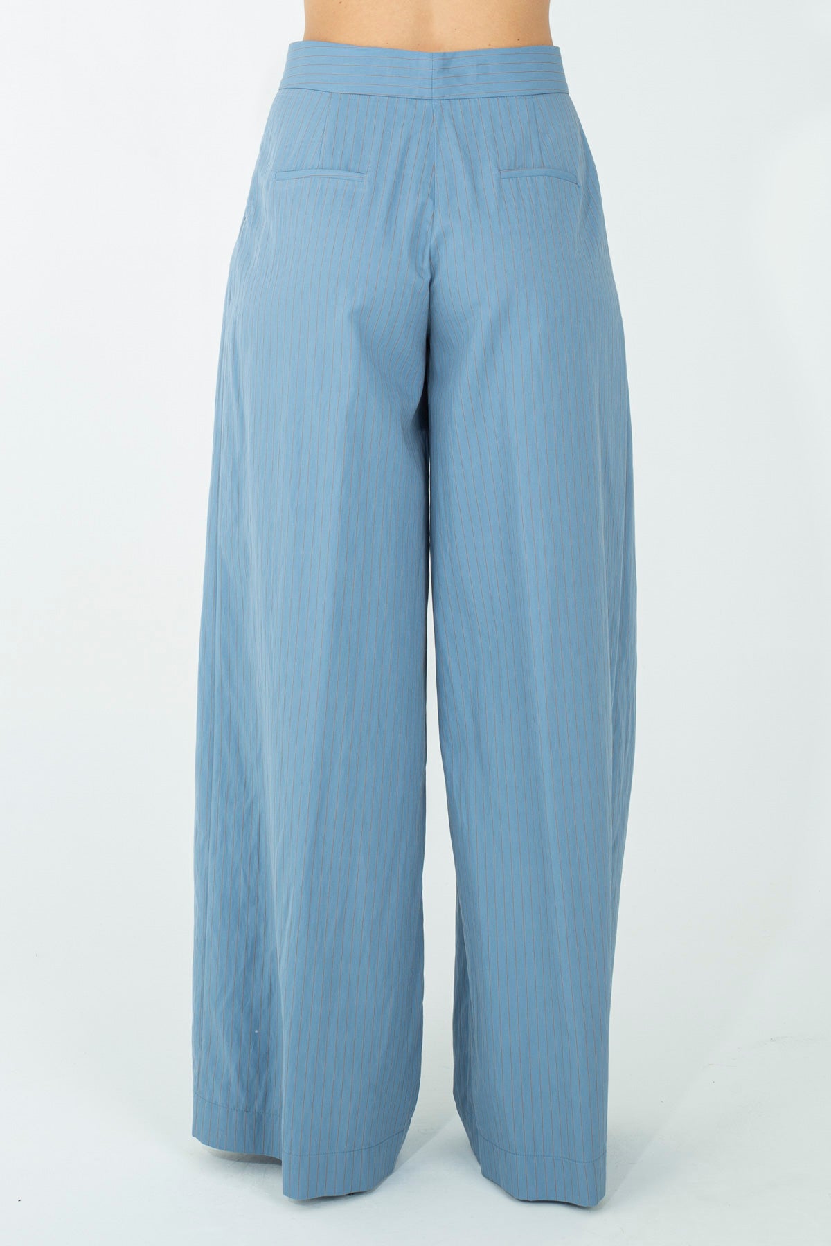 Pantalone palazzo gessato