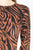 PINKO Abito animalier con coulisse laterali