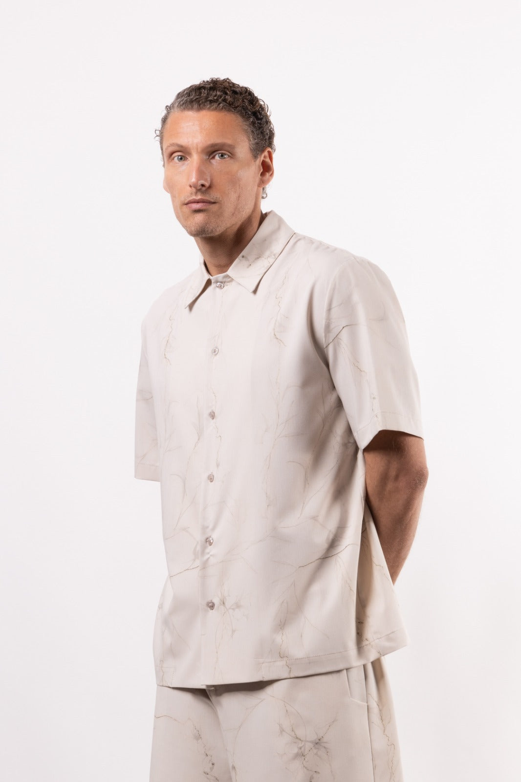 Camicia in viscosa stampata