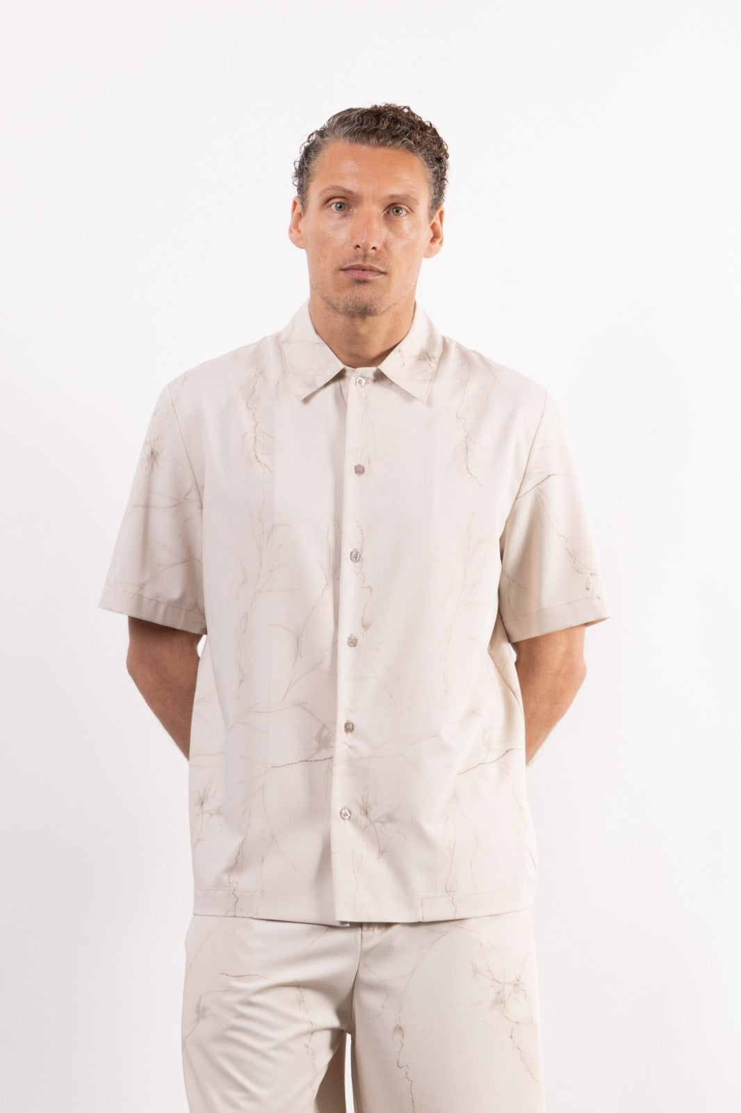 Camicia in viscosa stampata