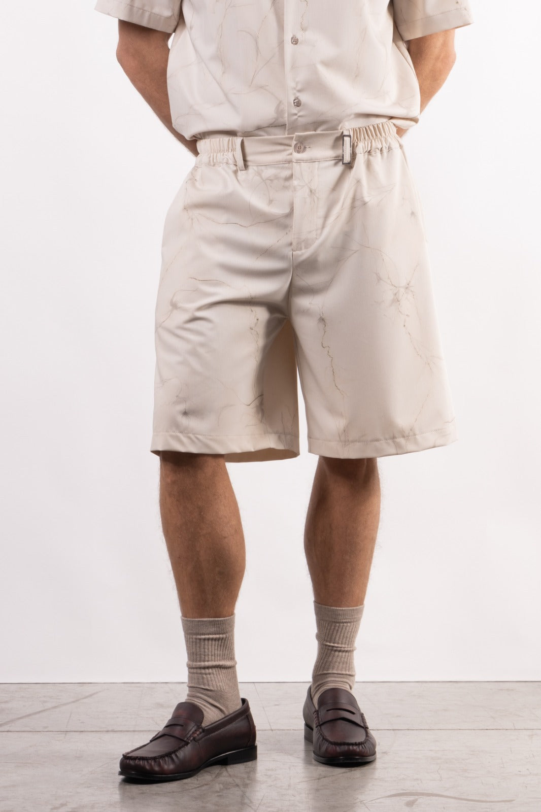 Bermuda in viscosa stampata