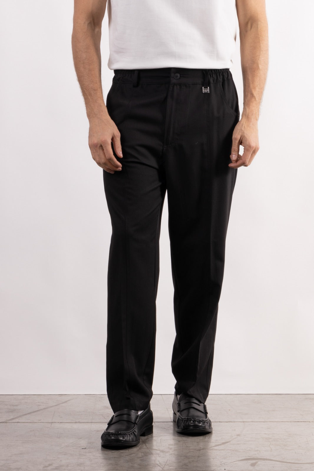 Pantalone regular in viscosa