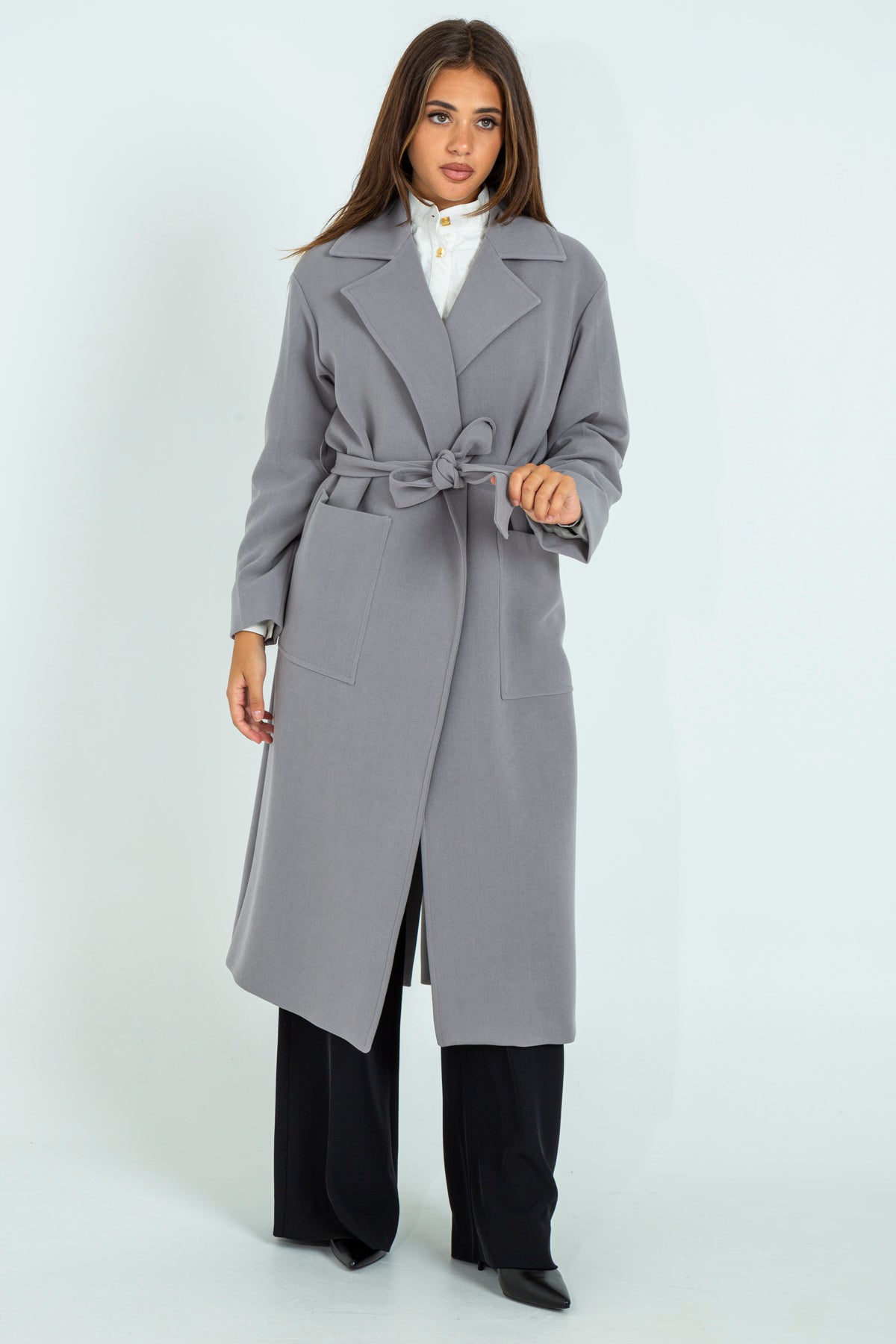 Long cloth coat