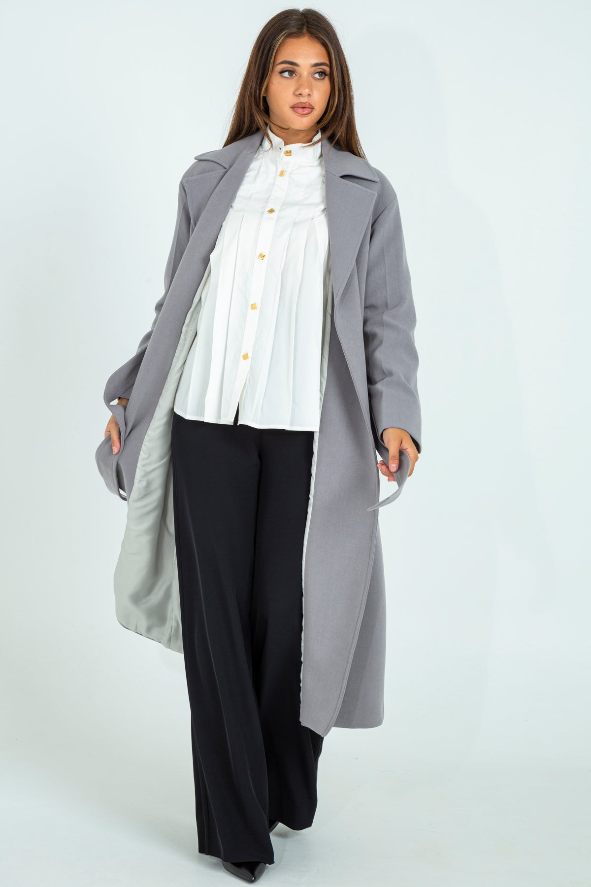 Long cloth coat