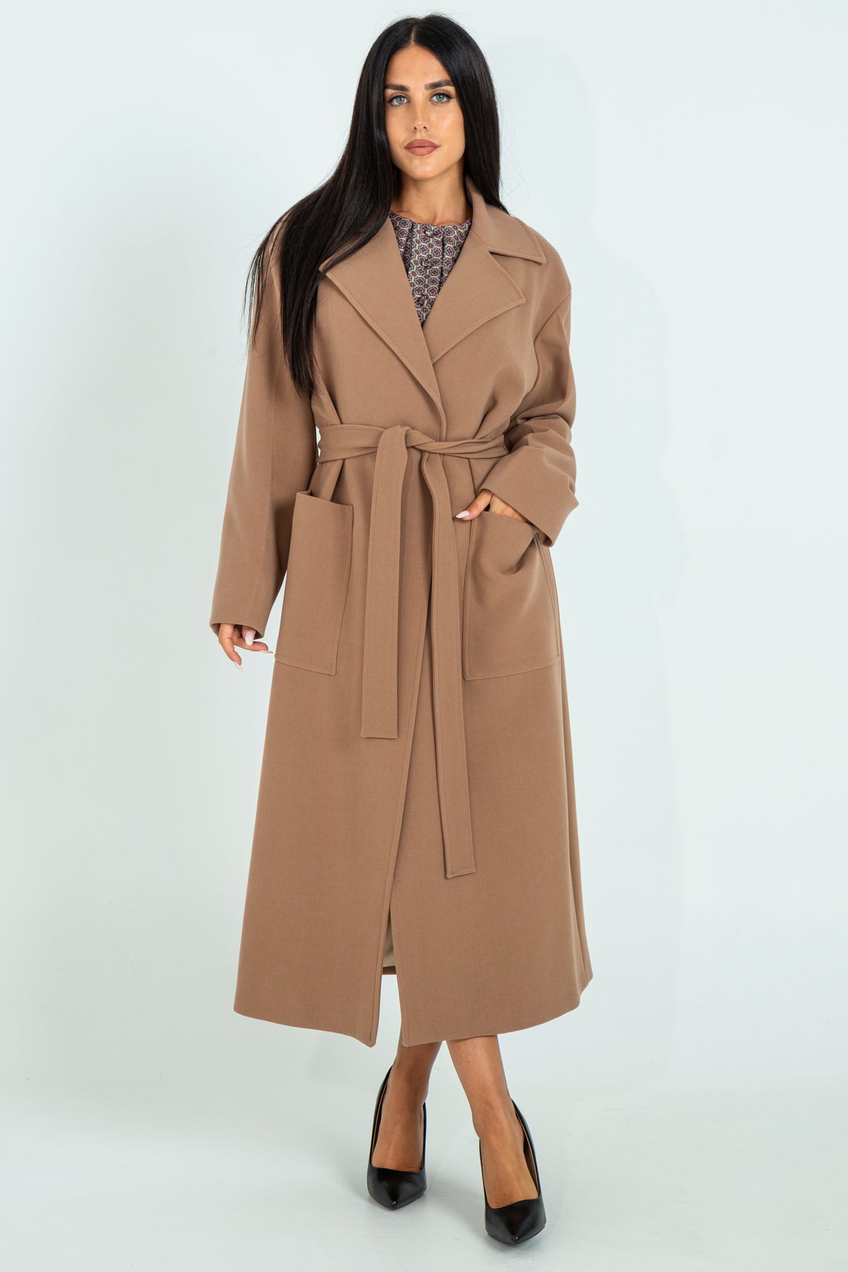 Long cloth coat