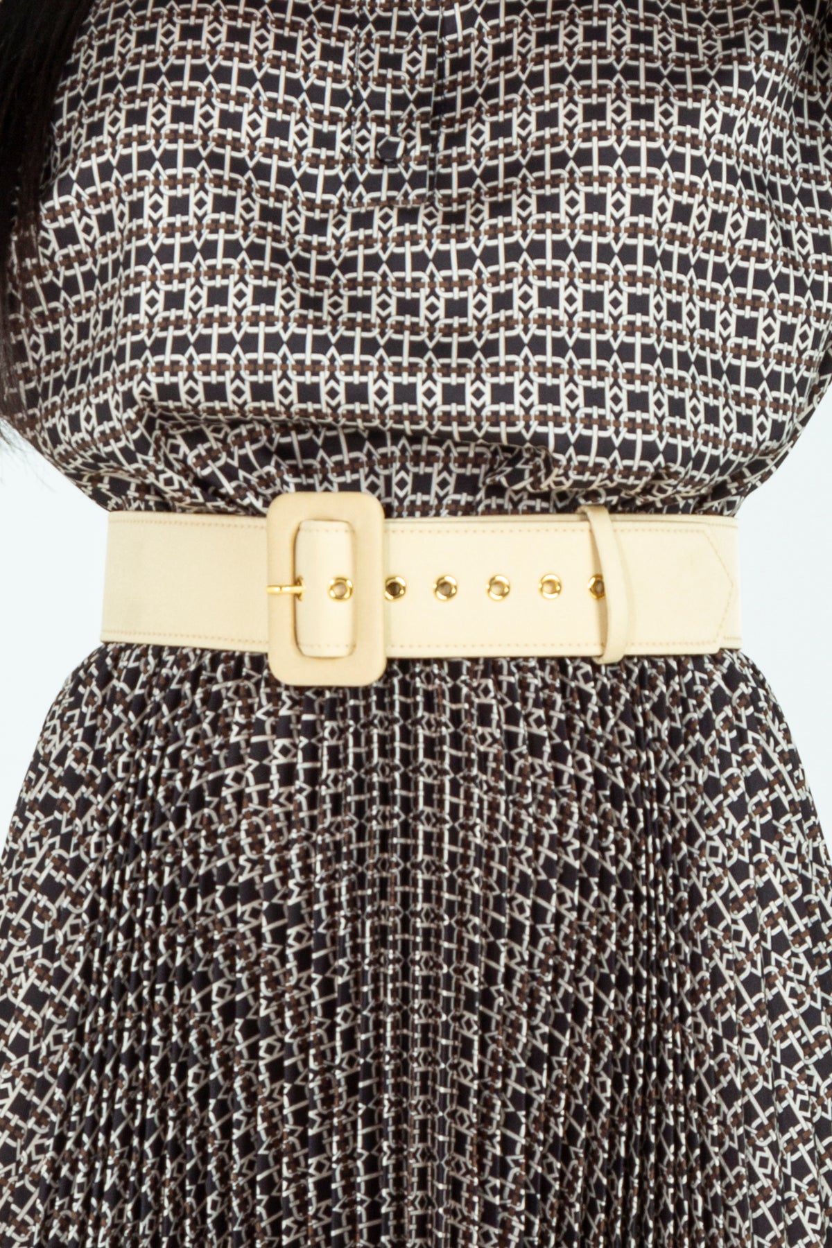 High silk belt