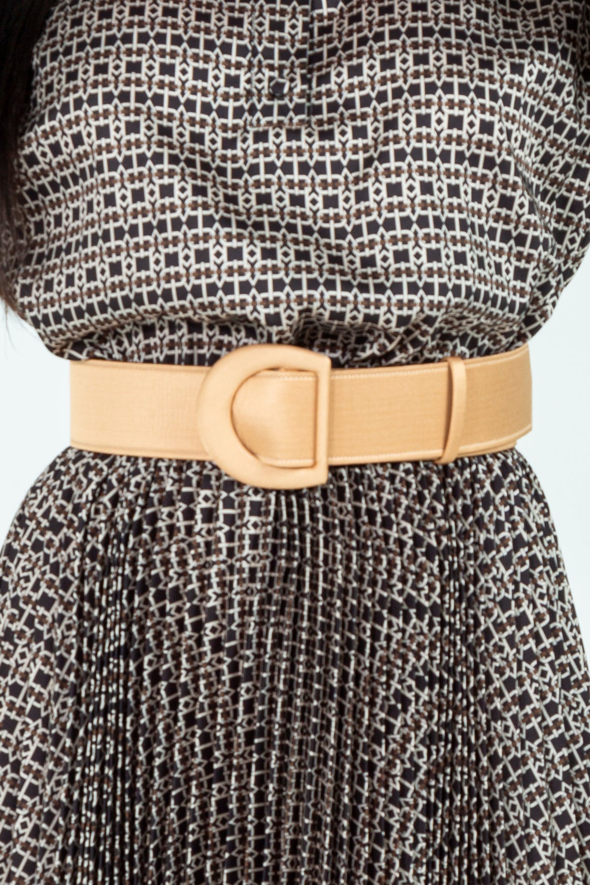 High silk belt