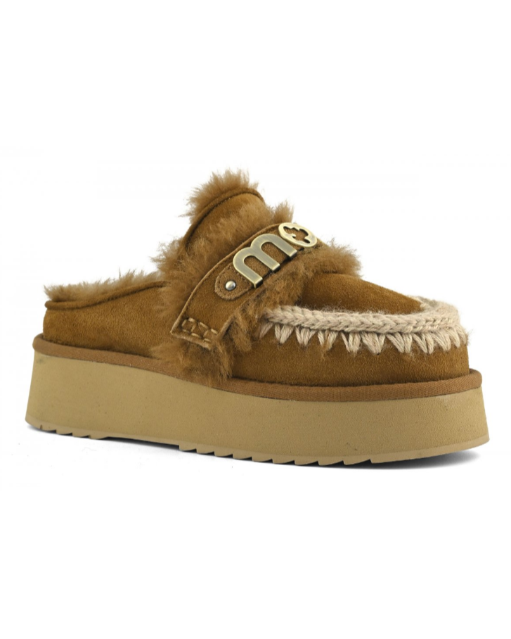 Eskimo Platform clog with strap logo COG