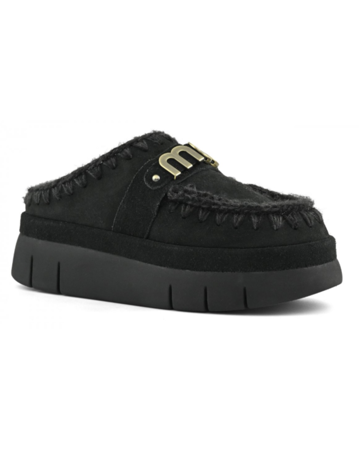 Eskimo Sabot Welt Clog Suede BKBK