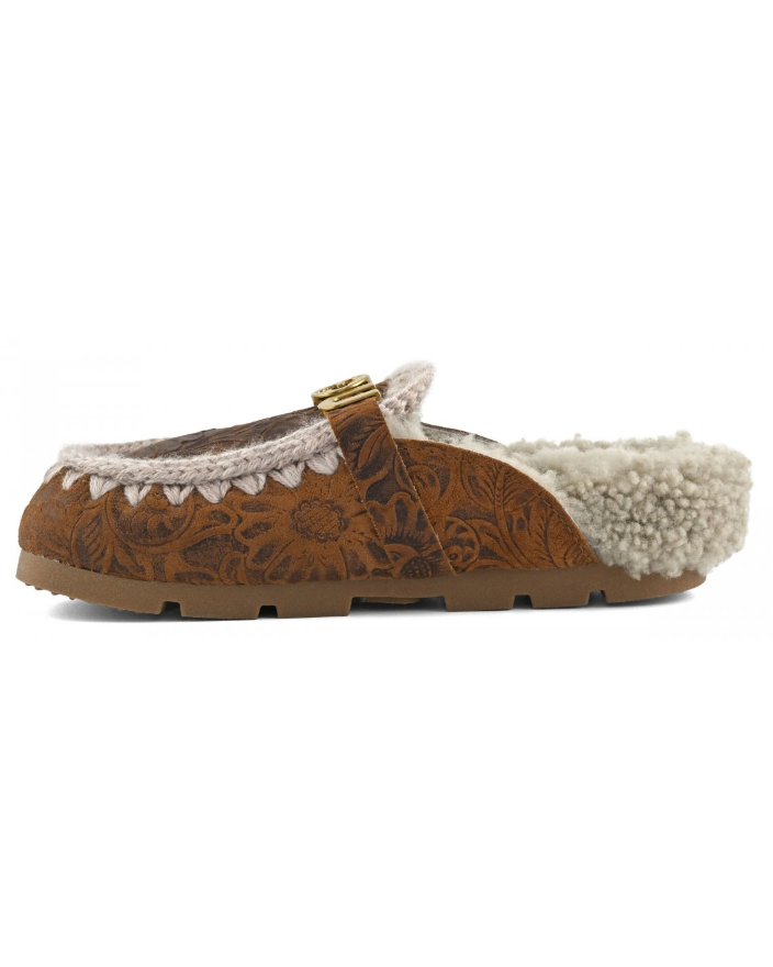 Eskimo Sabot Winter bio slide italian leather TEXCOG