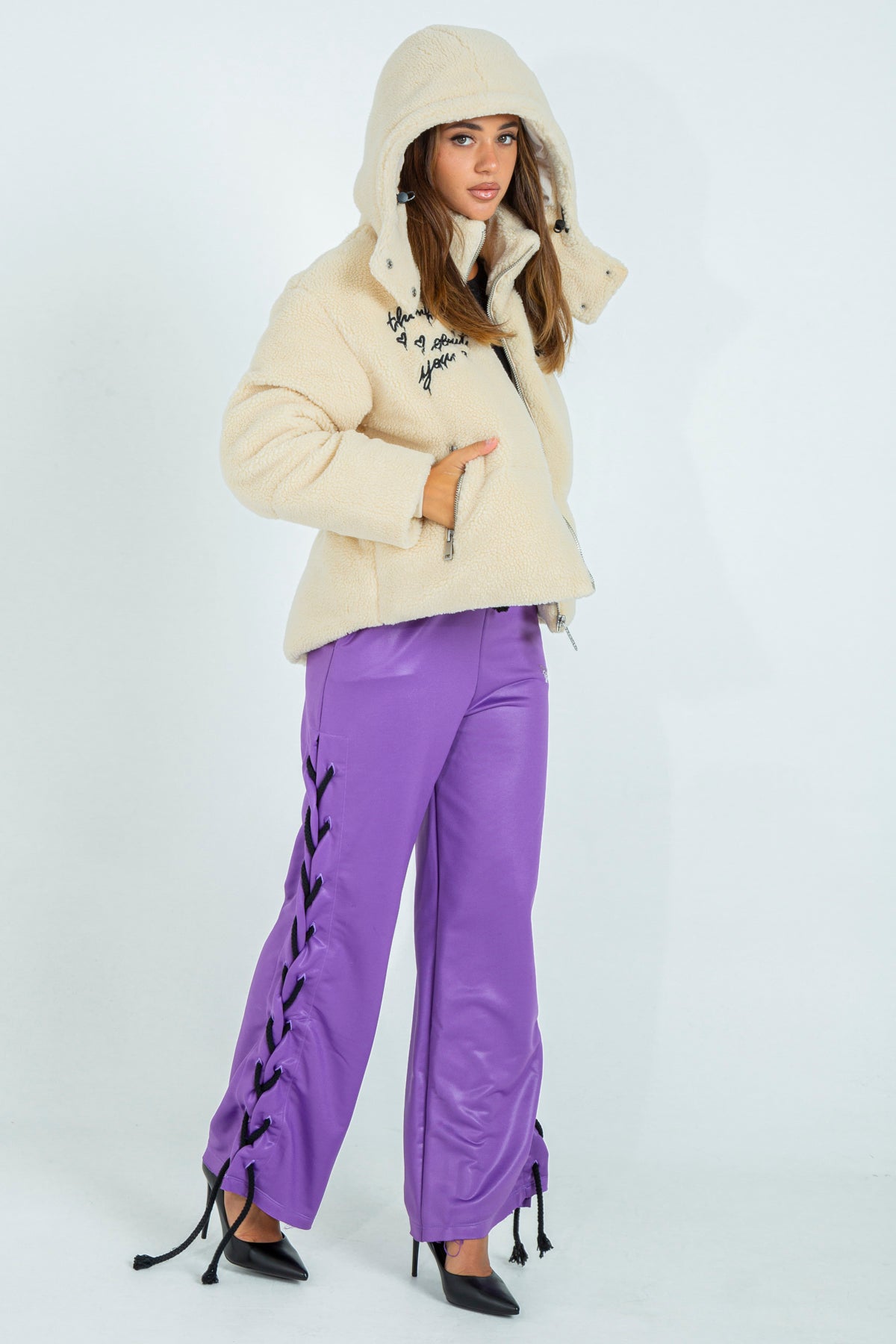 Palazzo tracksuit trousers