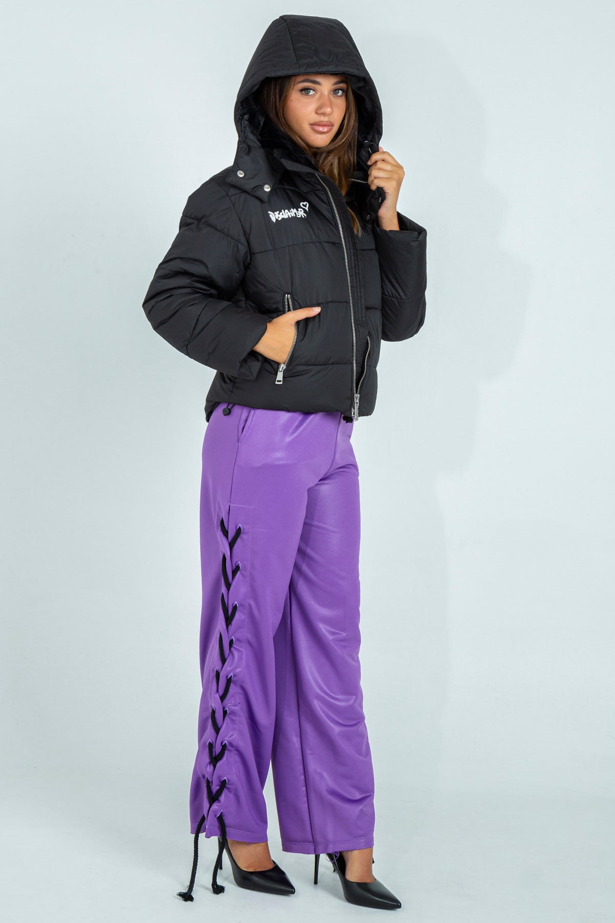 Palazzo tracksuit trousers