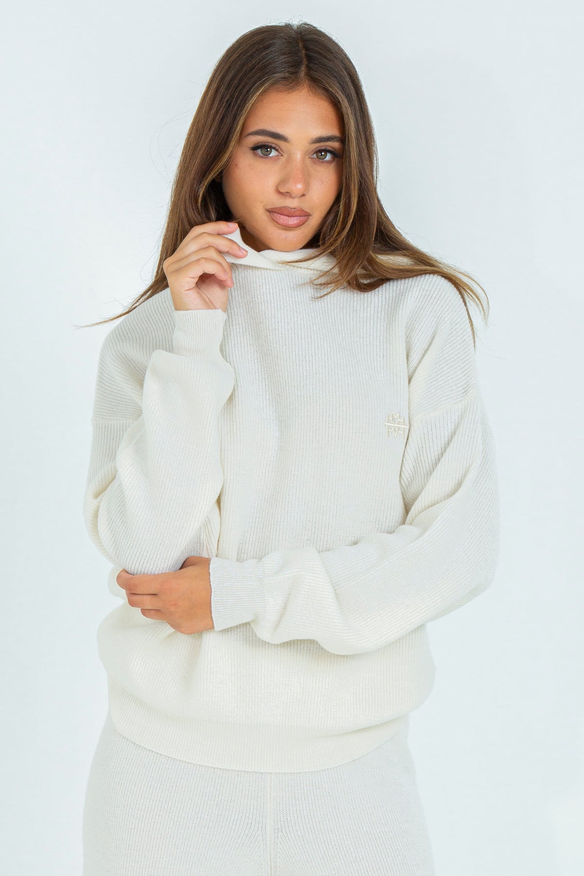 Cashmere blend fiber sweater