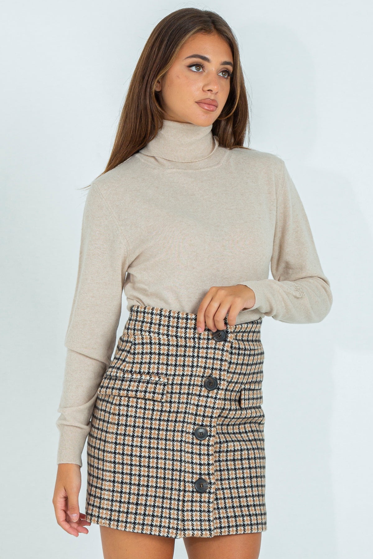 Wool and cashmere blend turtleneck sweater