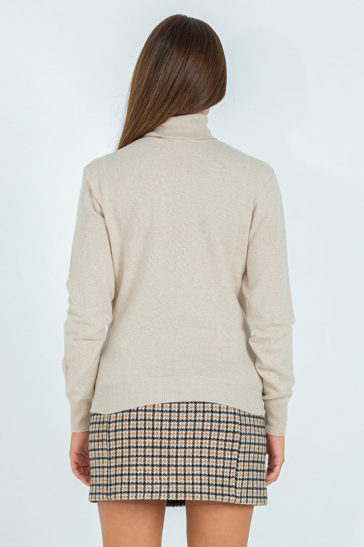 Wool and cashmere blend turtleneck sweater