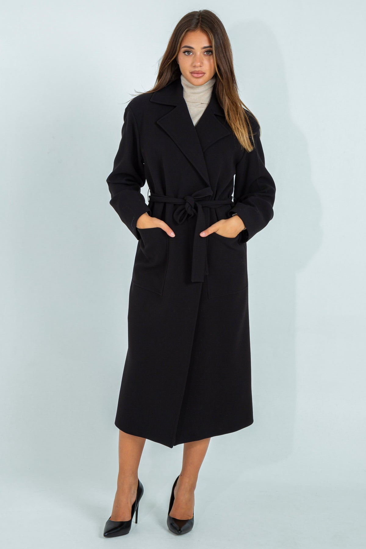 Long cloth coat