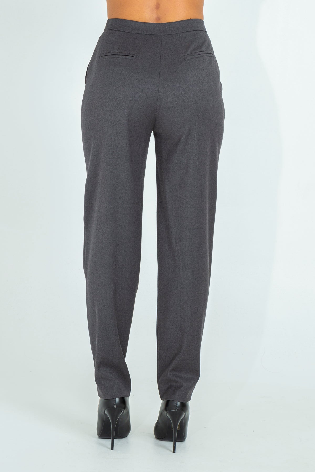 High-waisted trousers