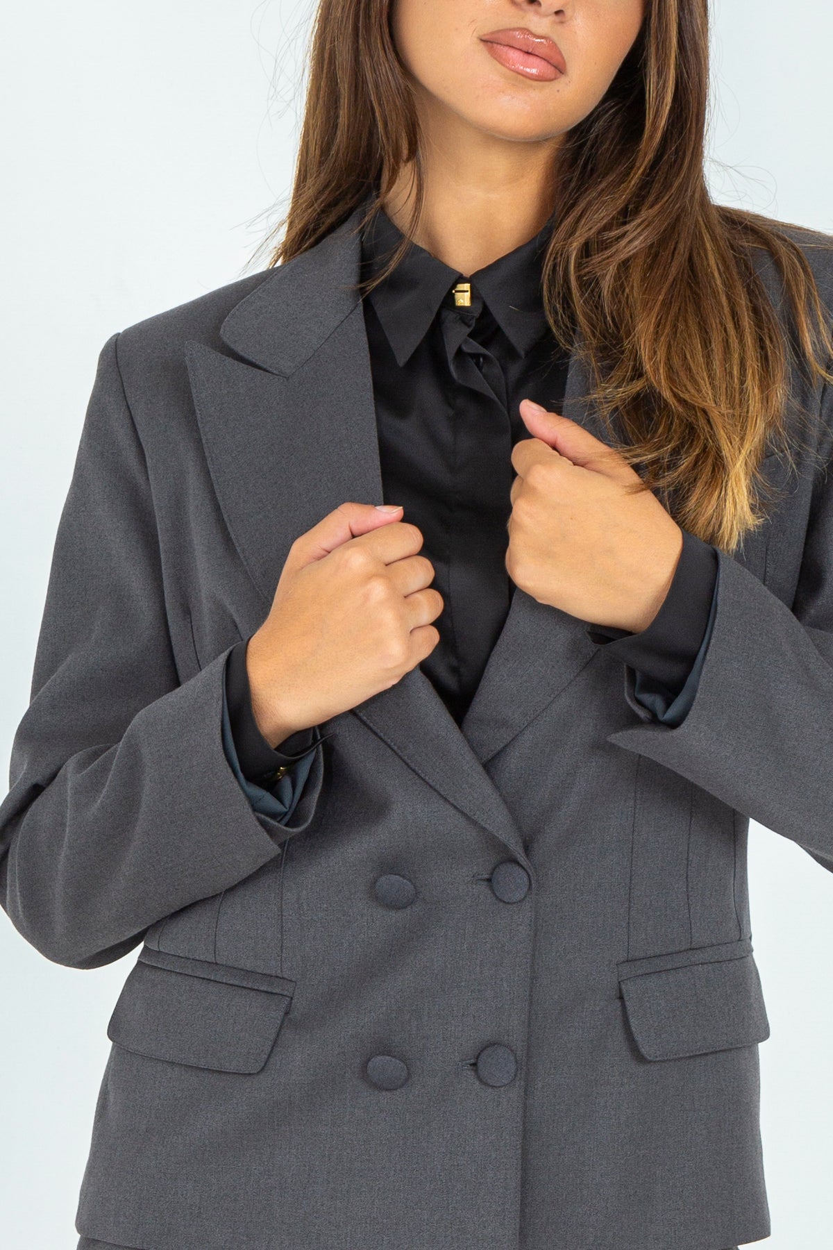 Double-breasted suit jacket