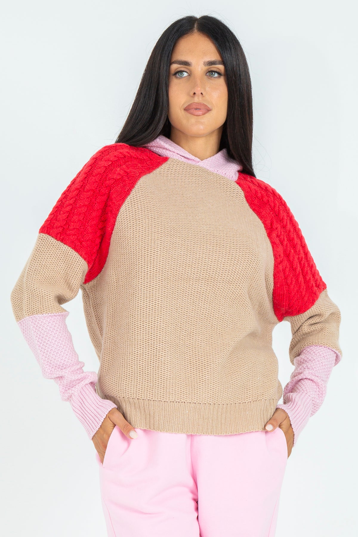 Color block sweater