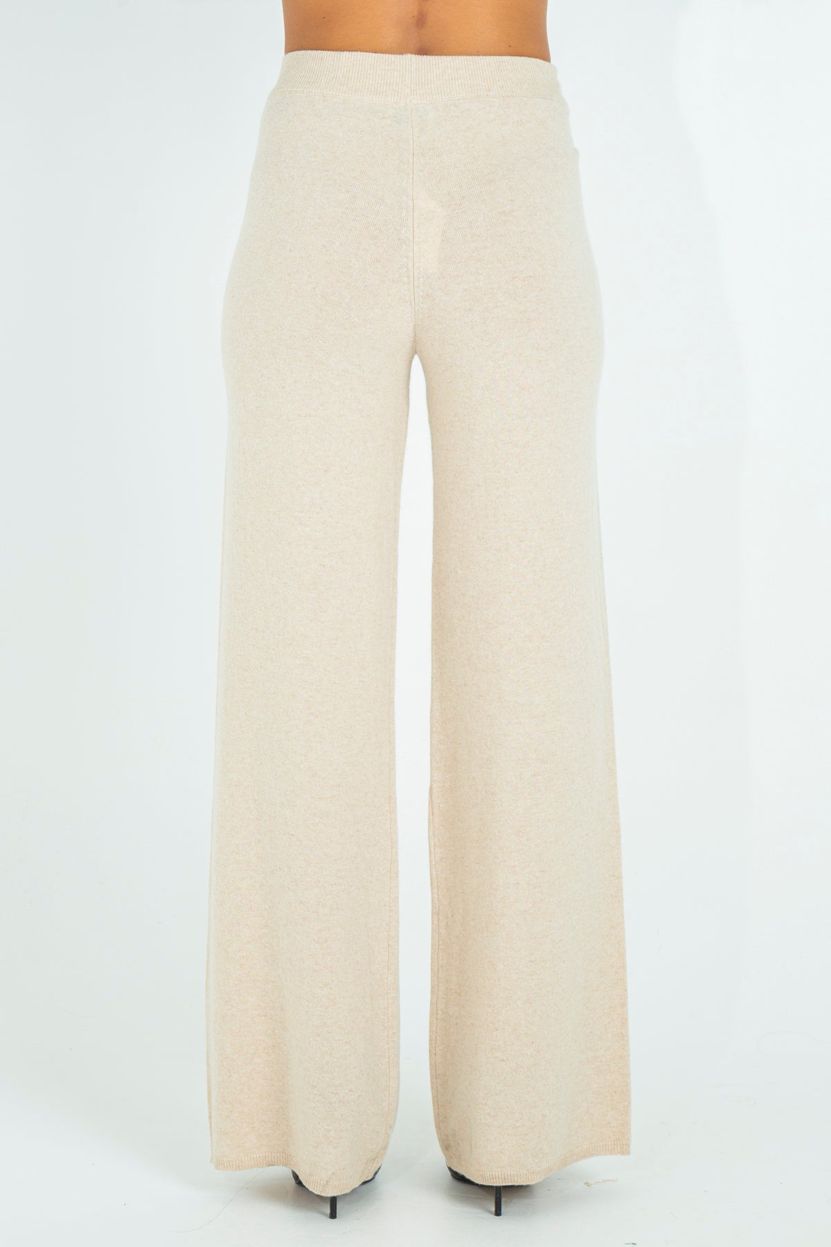 Knitted palazzo trousers