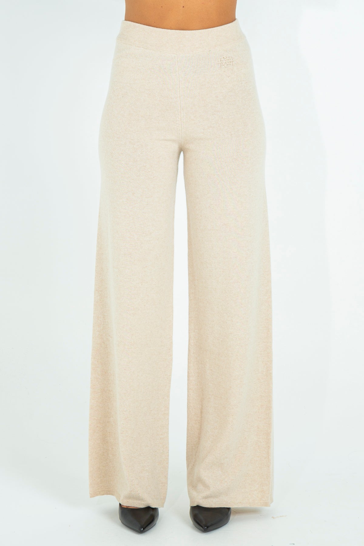 Knitted palazzo trousers