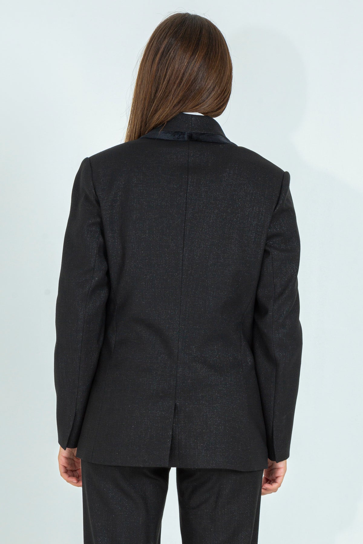 Fitted Tuxedo Jacket in Cool Wool