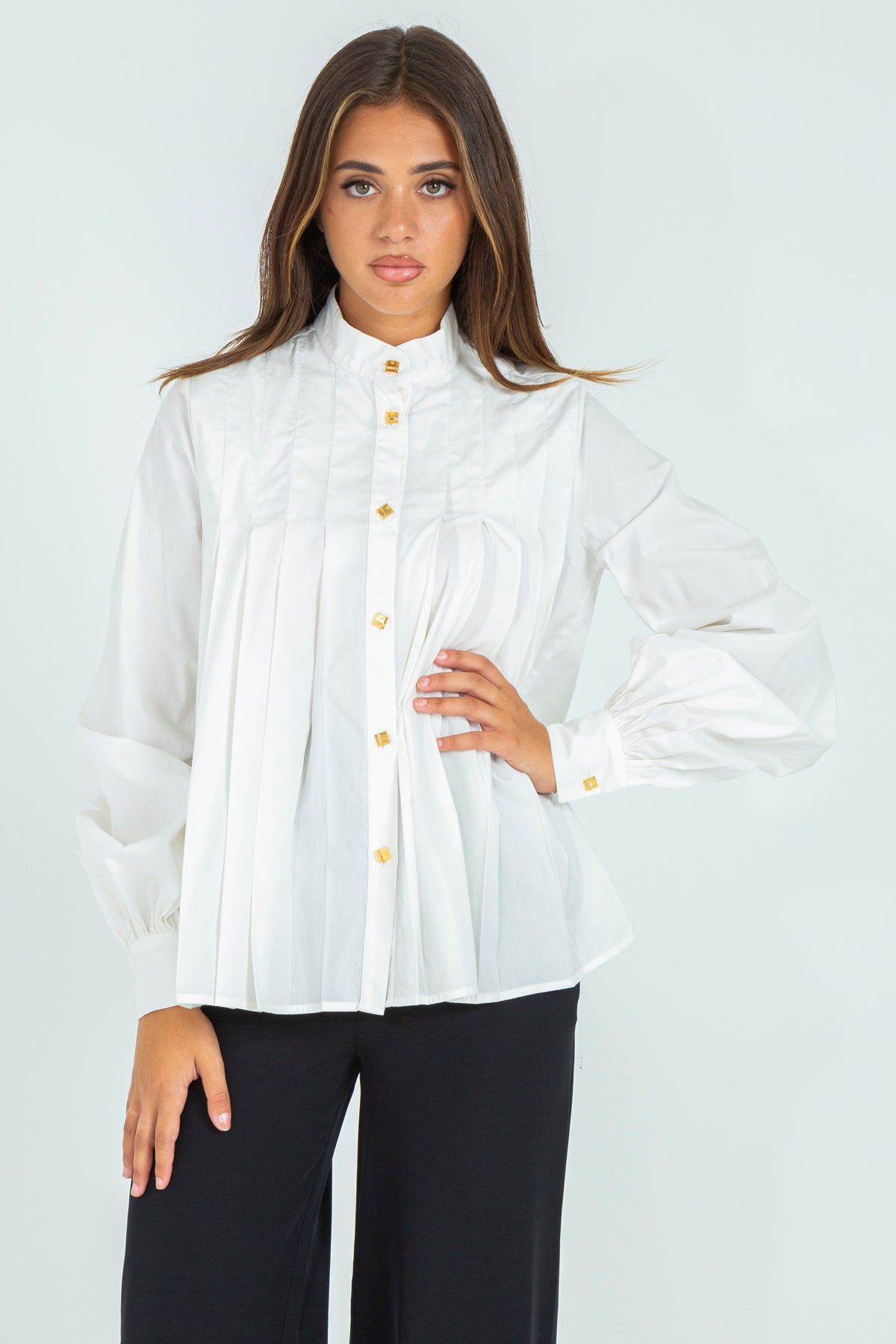 Pleated shirt