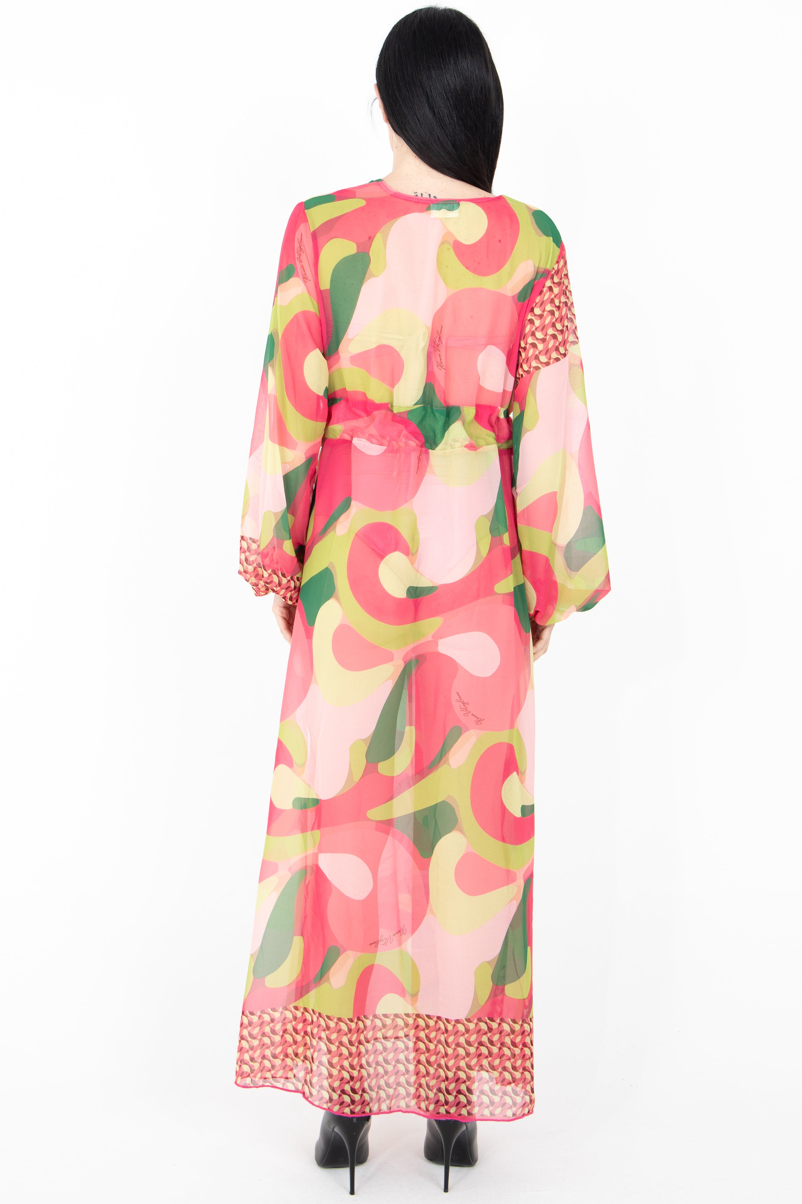 Kimono lungo multicolore