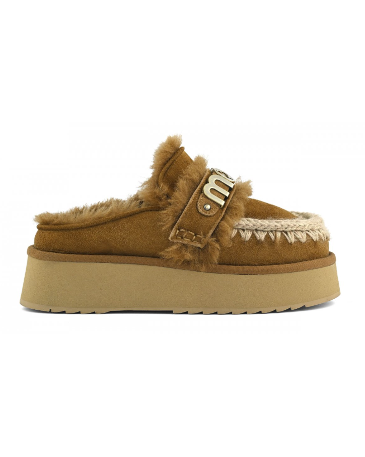 Eskimo Platform clog with strap logo COG
