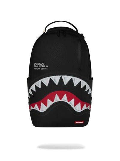 Zaino SHARK CENTRAL BLACK EMBROIDERED