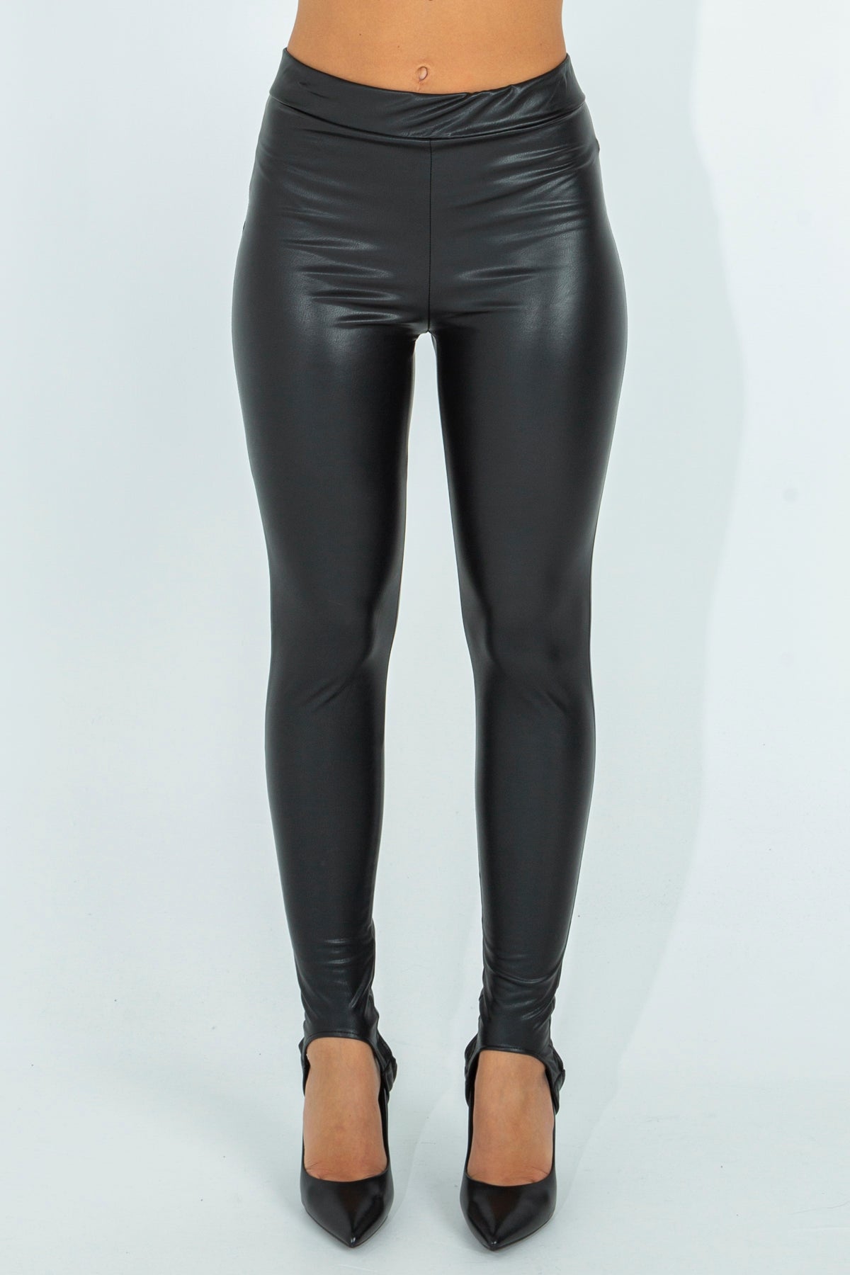 Faux leather leggings