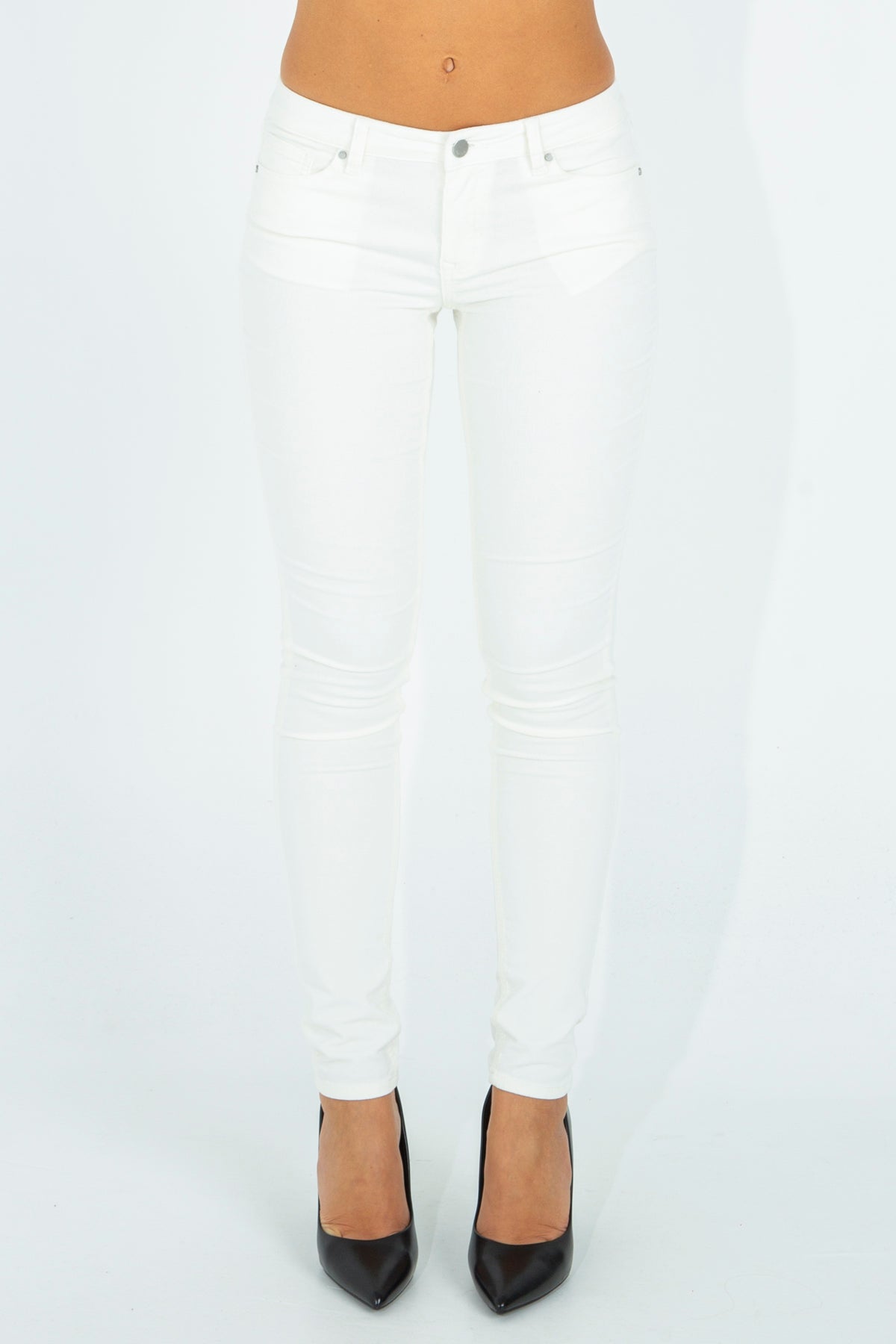 Skinny jeans in velvet fabric