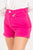 GAELLE Shorts in denim colorato