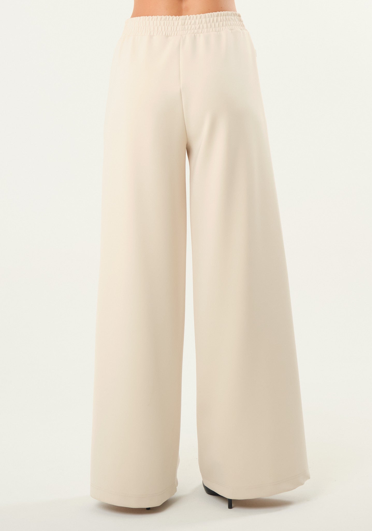 Pantalone palazzo in tessuto scuba