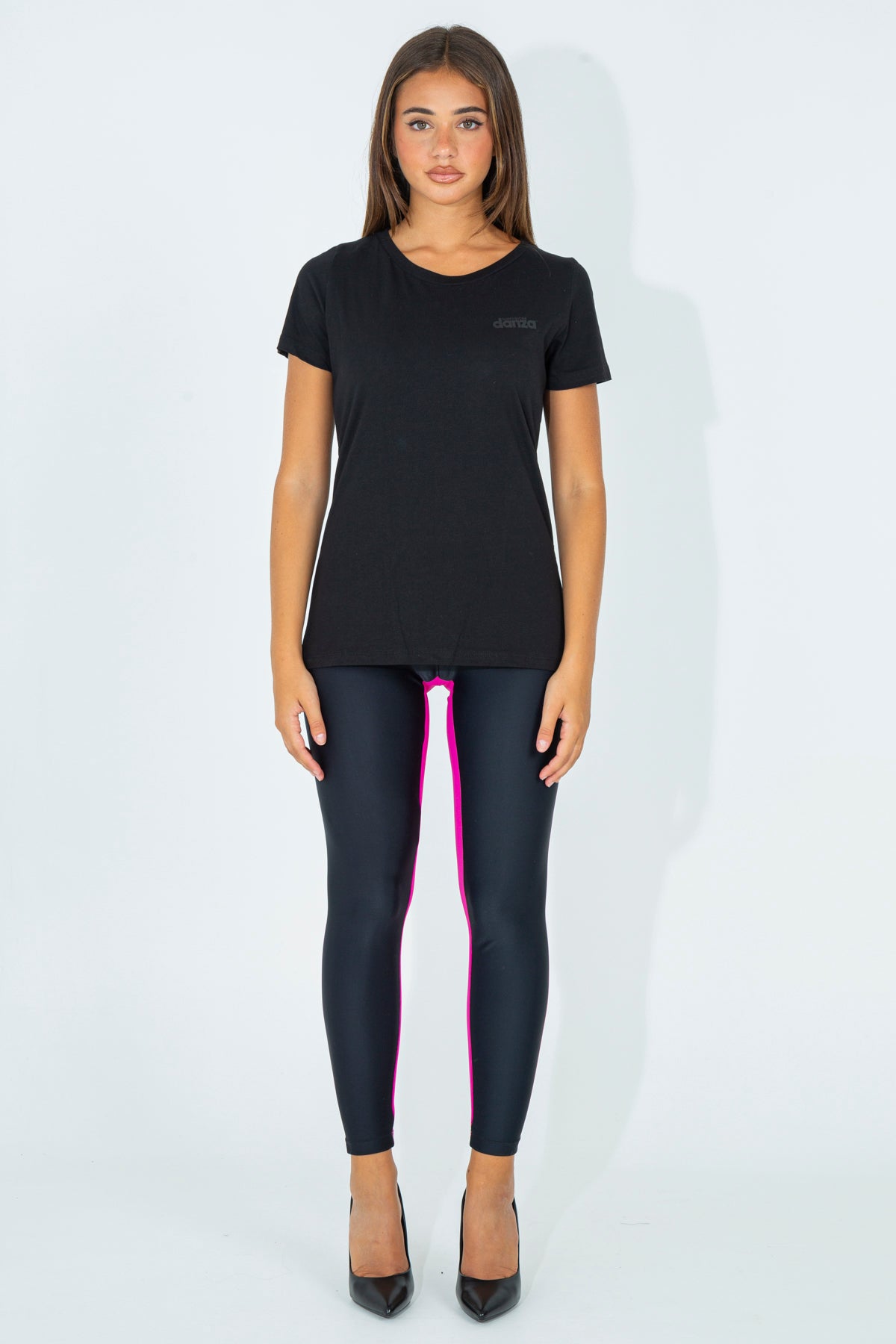 Leggings with colored bands