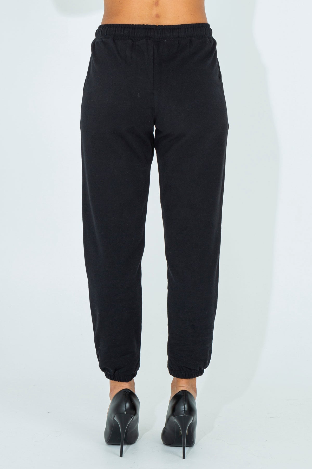 Solid color tracksuit trousers