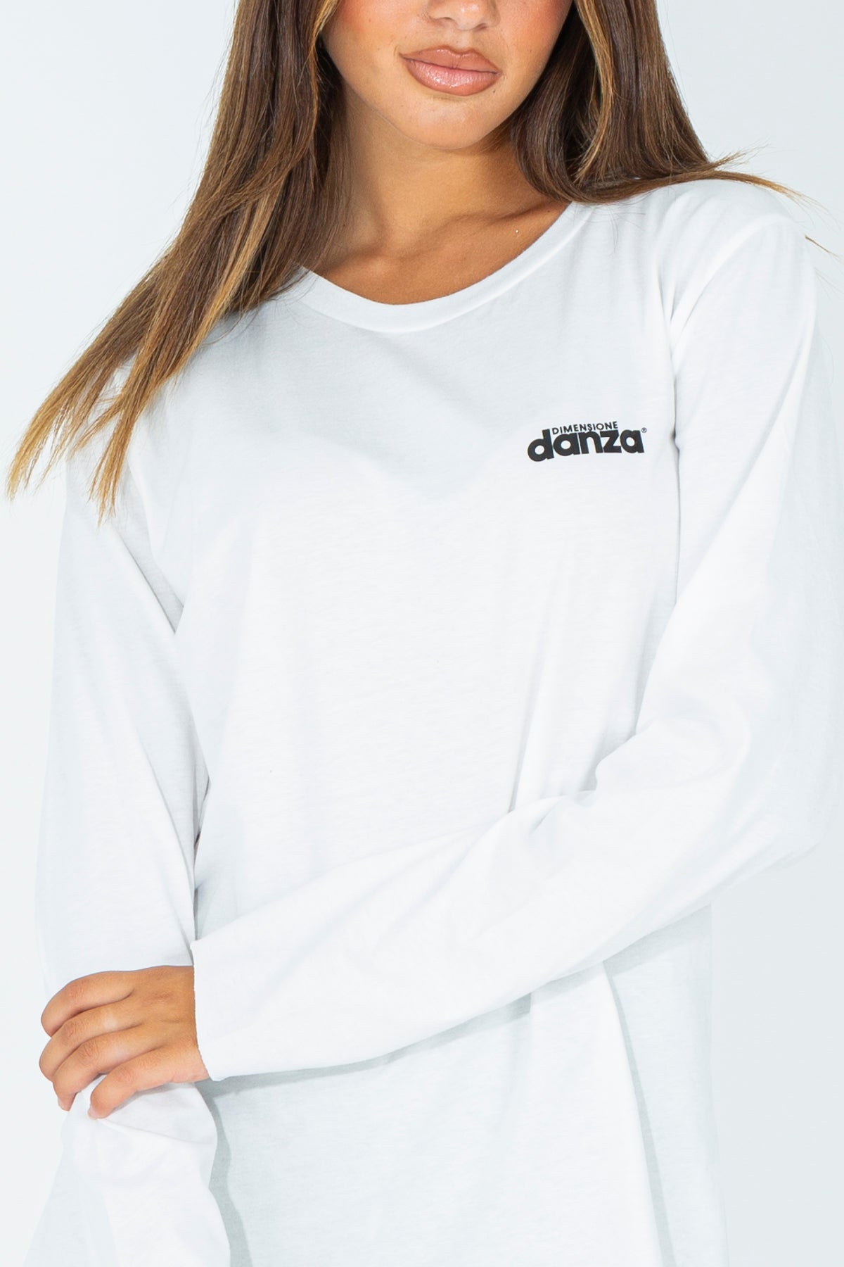 Basic sweater with contrasting logo