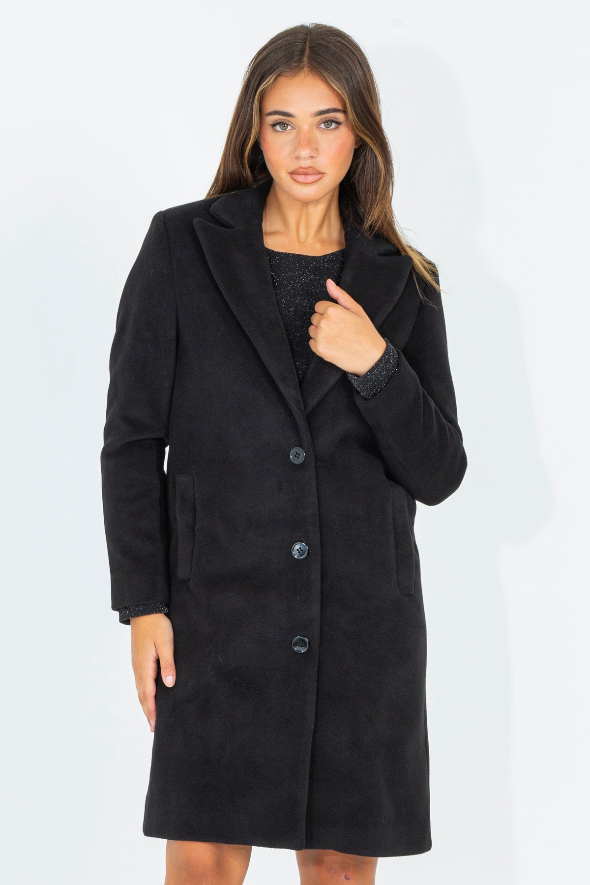 Classic cloth coat with back print