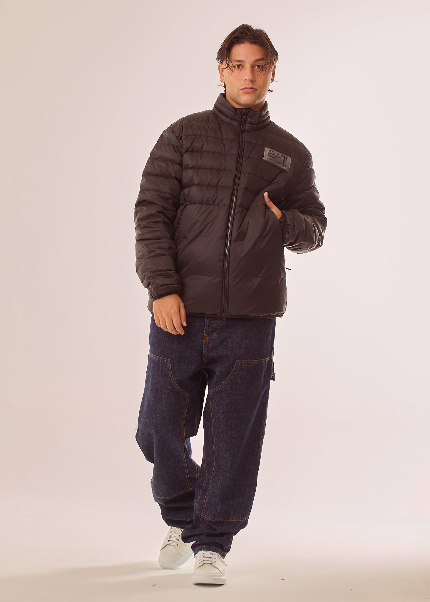 Piumino fullzip in nylon