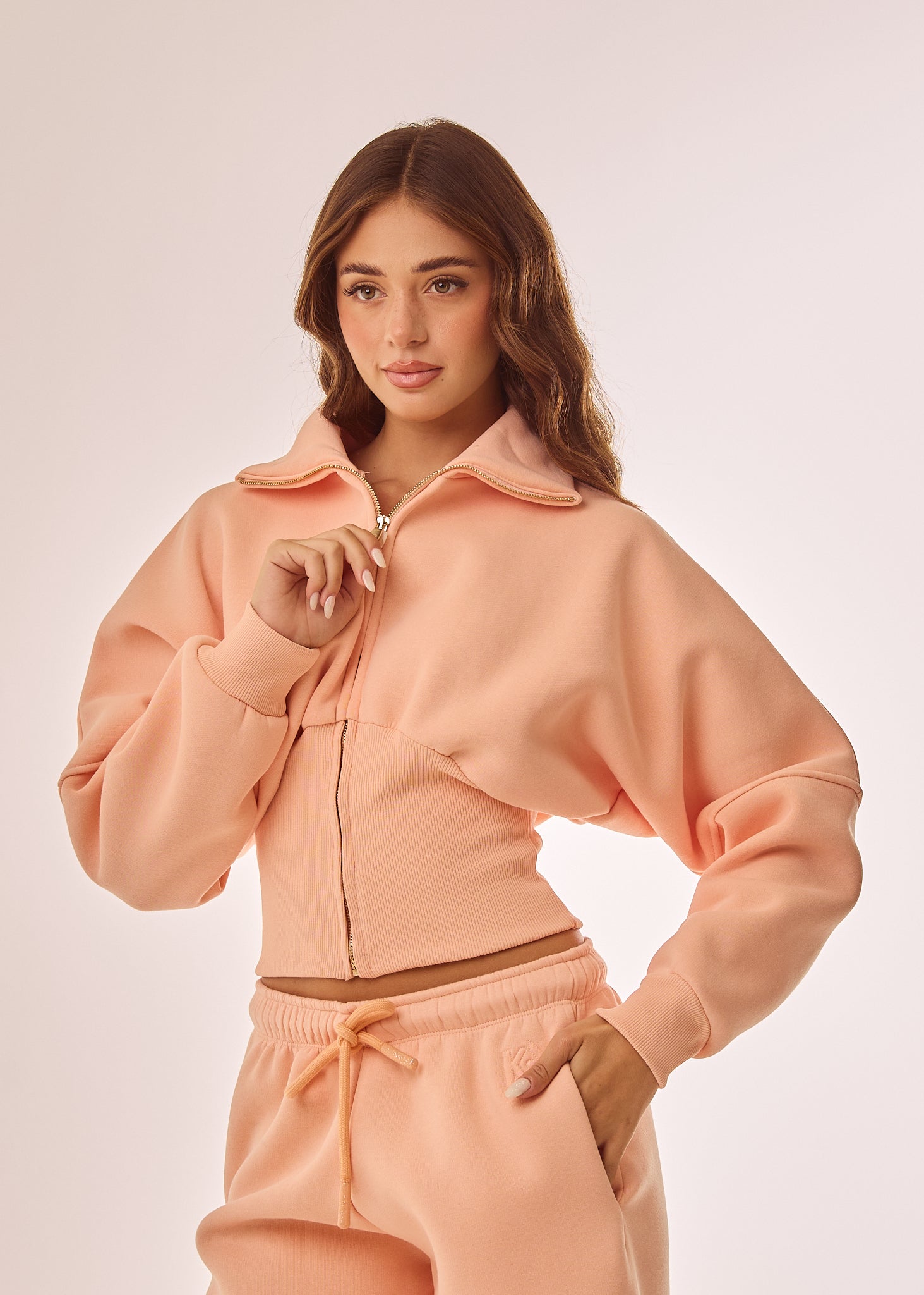 Felpa corta con corpetto