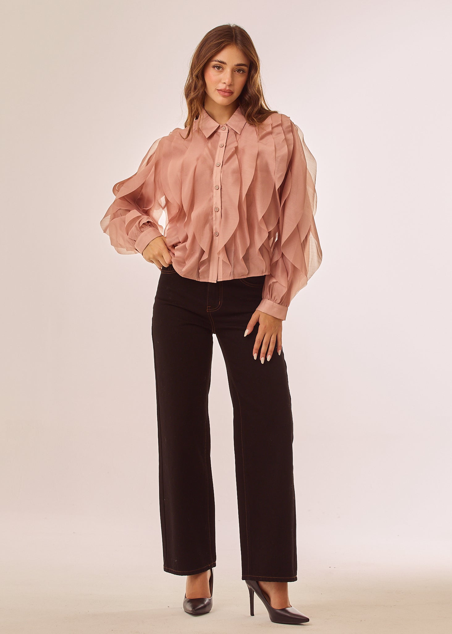 Camicia con volant