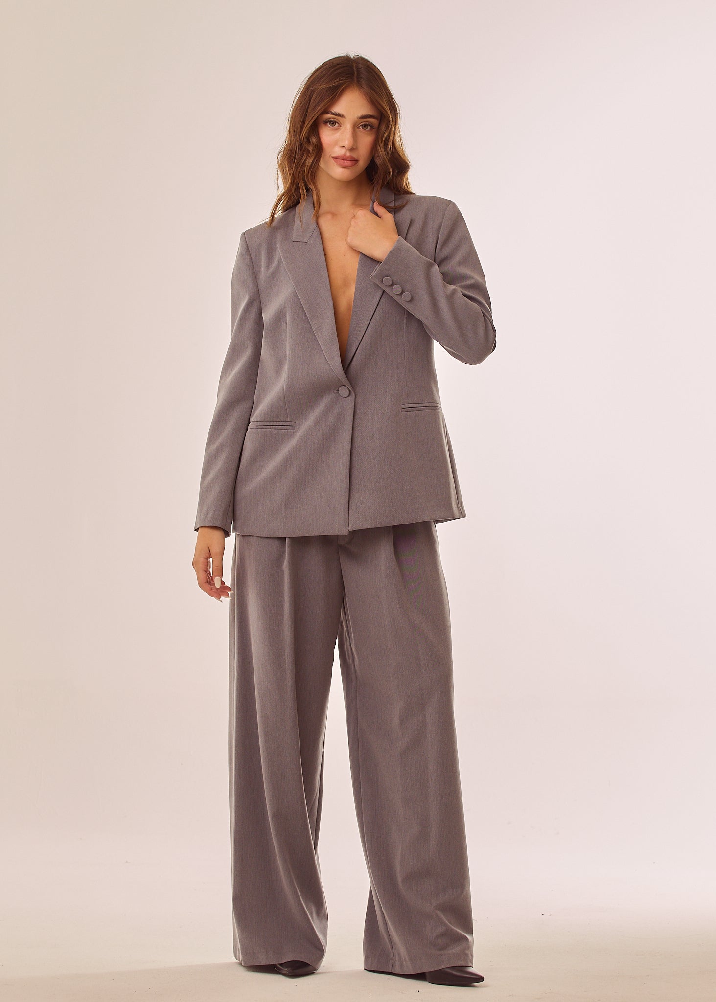 Pantalone palazzo con coulisse in vita