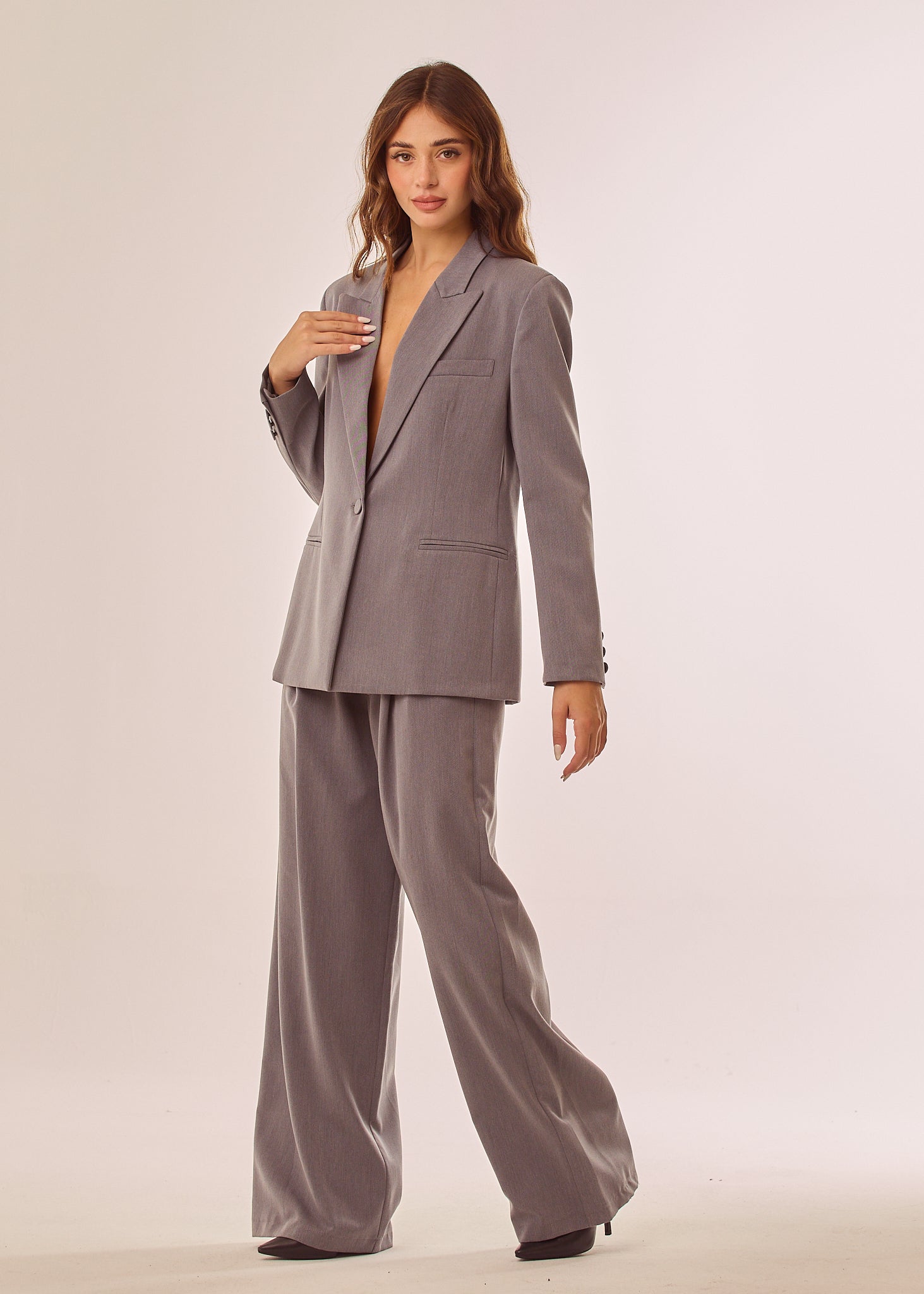 Pantalone palazzo con coulisse in vita