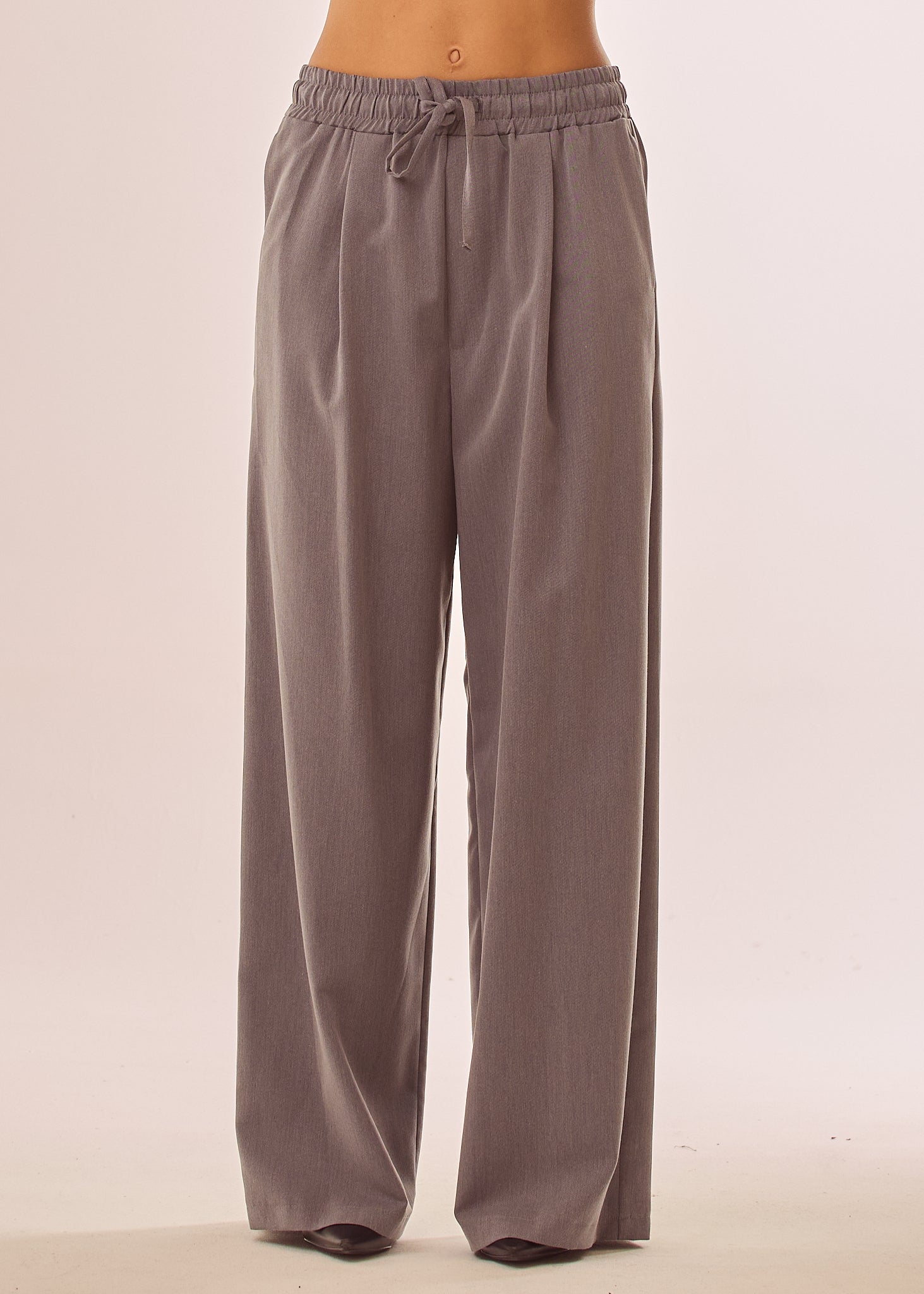 Pantalone palazzo con coulisse in vita