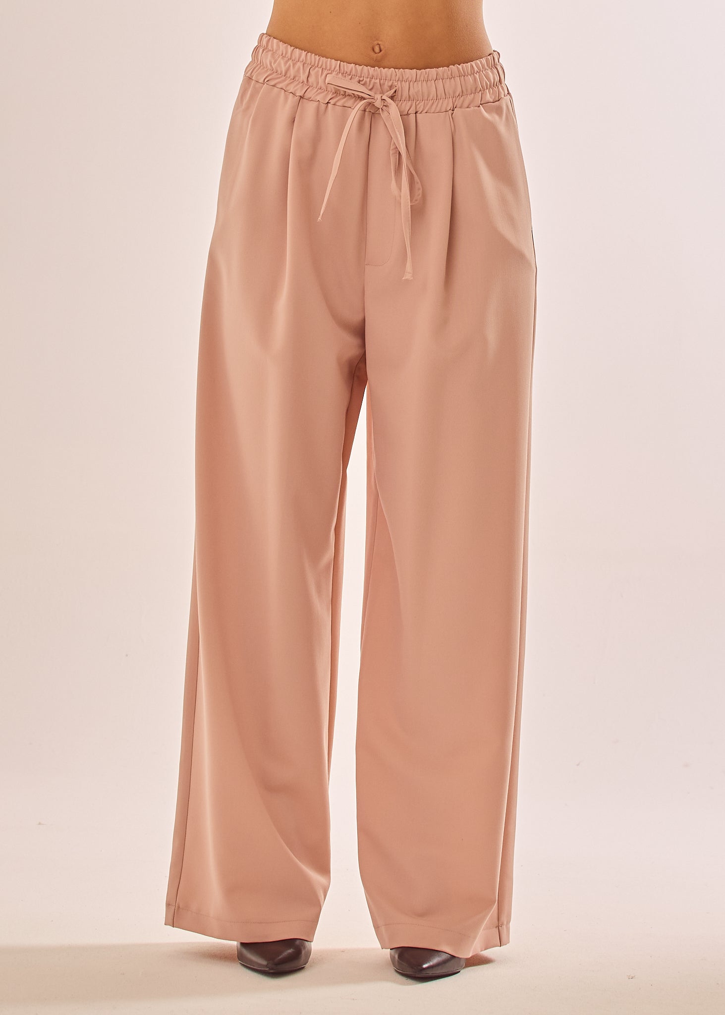 Pantalone palazzo con coulisse in vita