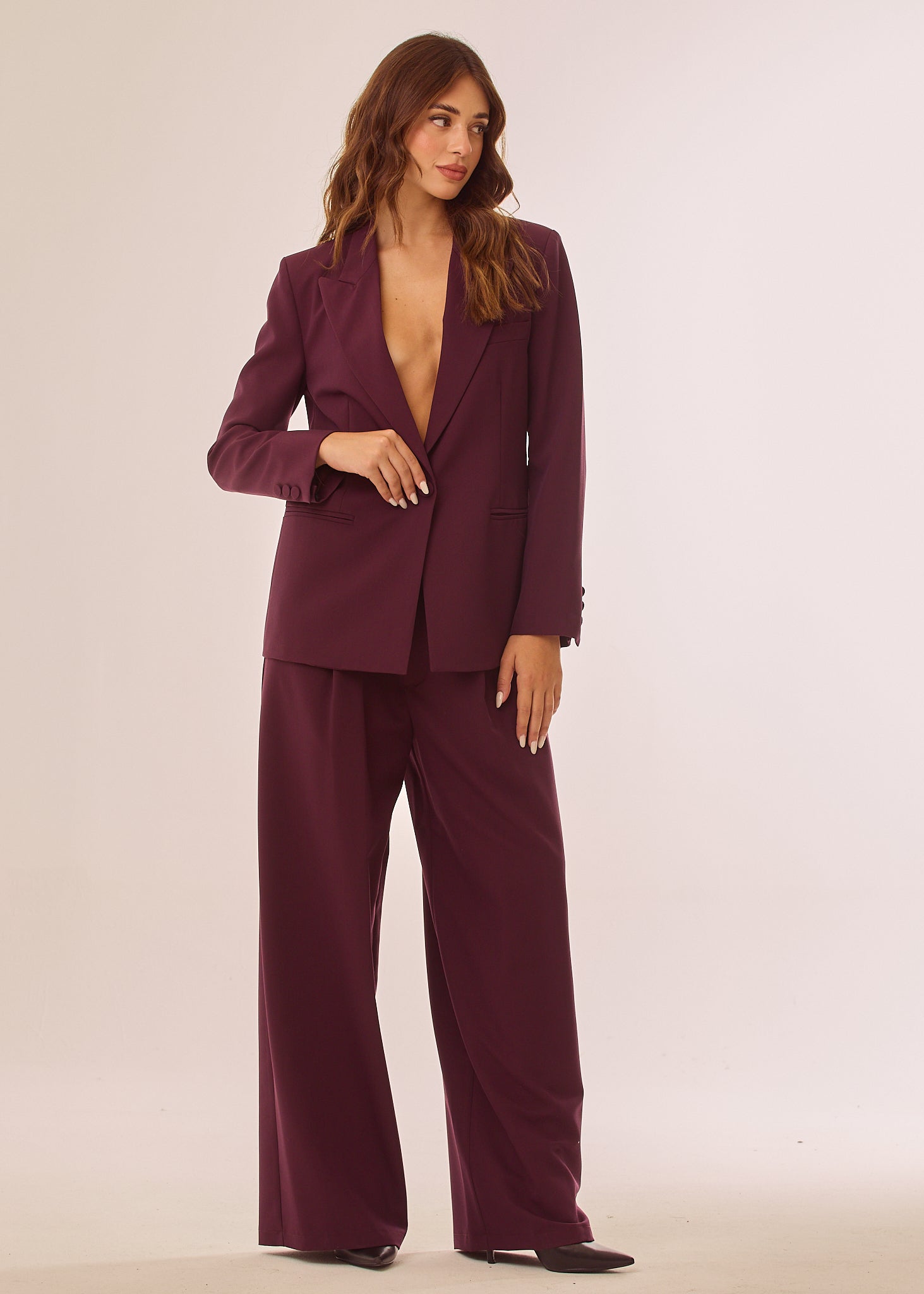 Pantalone palazzo con coulisse in vita